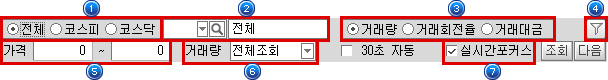 거래량/거래대금 순위 01